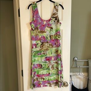 Floral Multicolor Sleeveless Dress